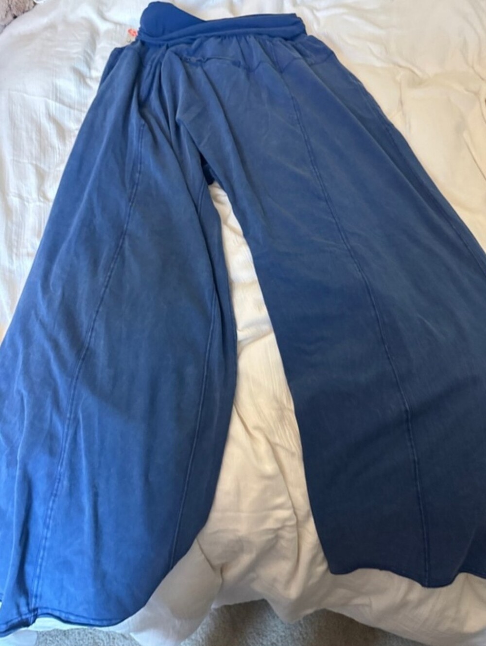 Free People Movement. Wide Leg Indigo Lounge Pants - Size S - Picture 5 of 7